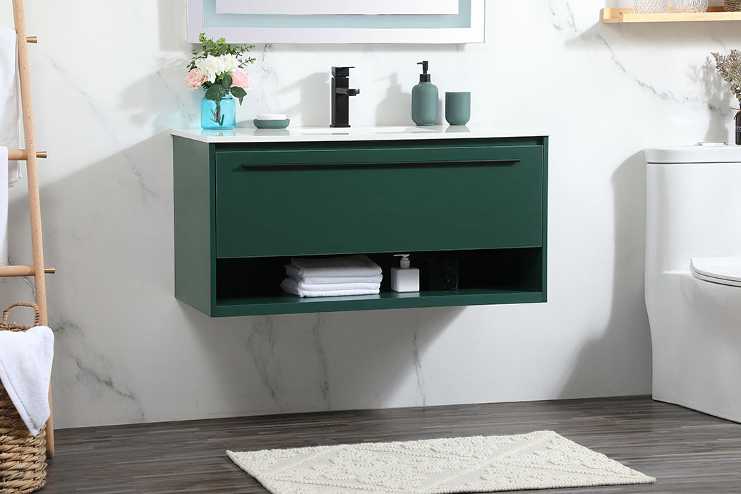 Elegant Bathroom Vanity - Green (VF43540MGN)