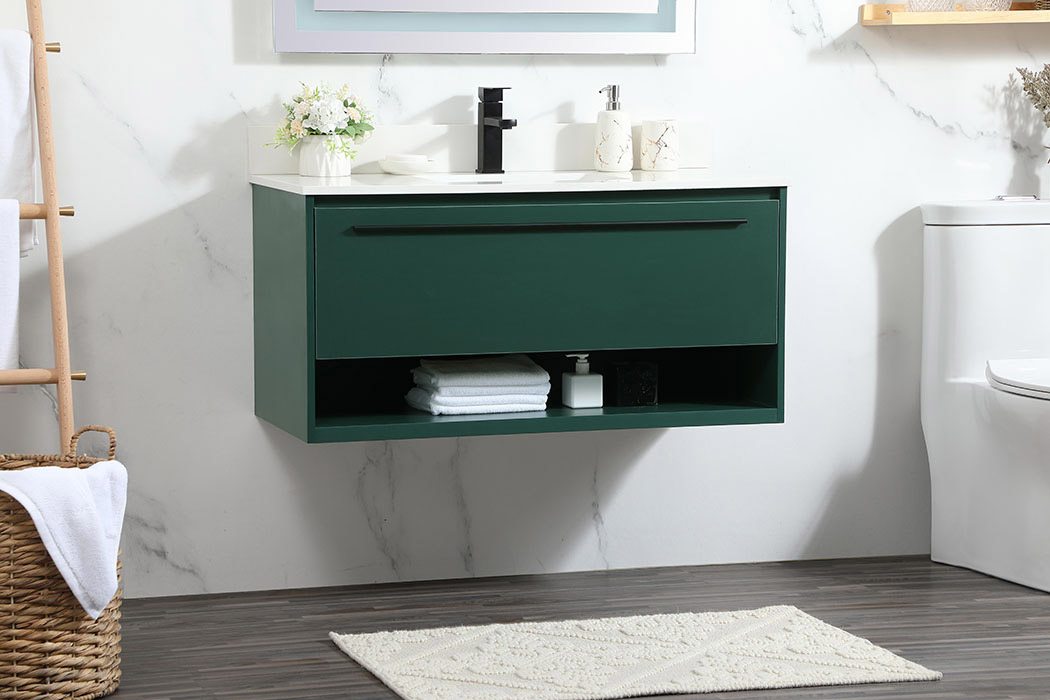 Elegant Bathroom Vanity - Green (VF43540MGN-BS)