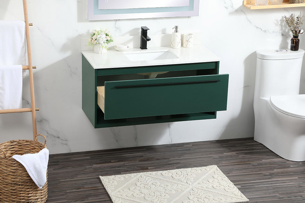 Elegant Bathroom Vanity - Green (VF43540MGN-BS)