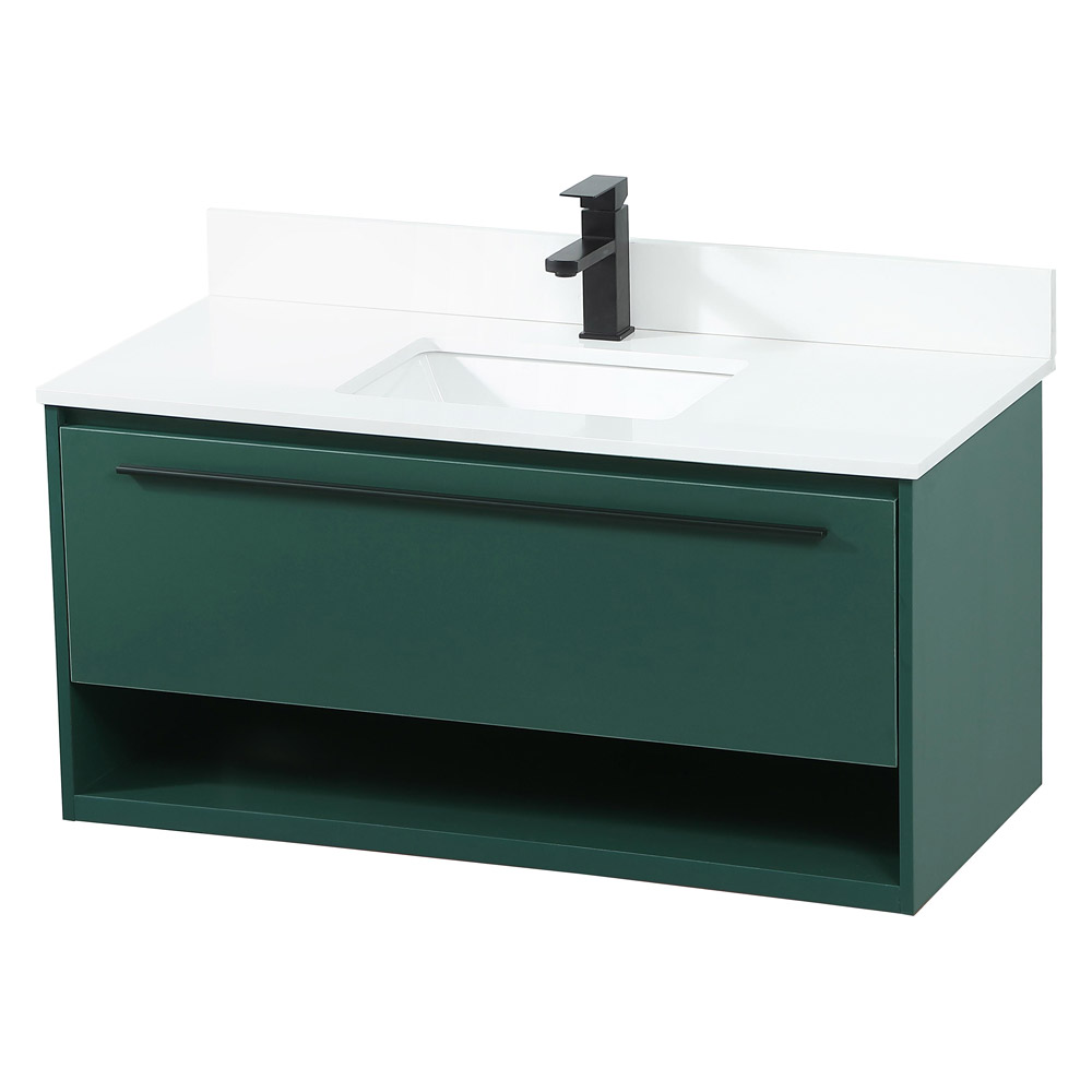 Elegant Bathroom Vanity - Green (VF43540MGN-BS)