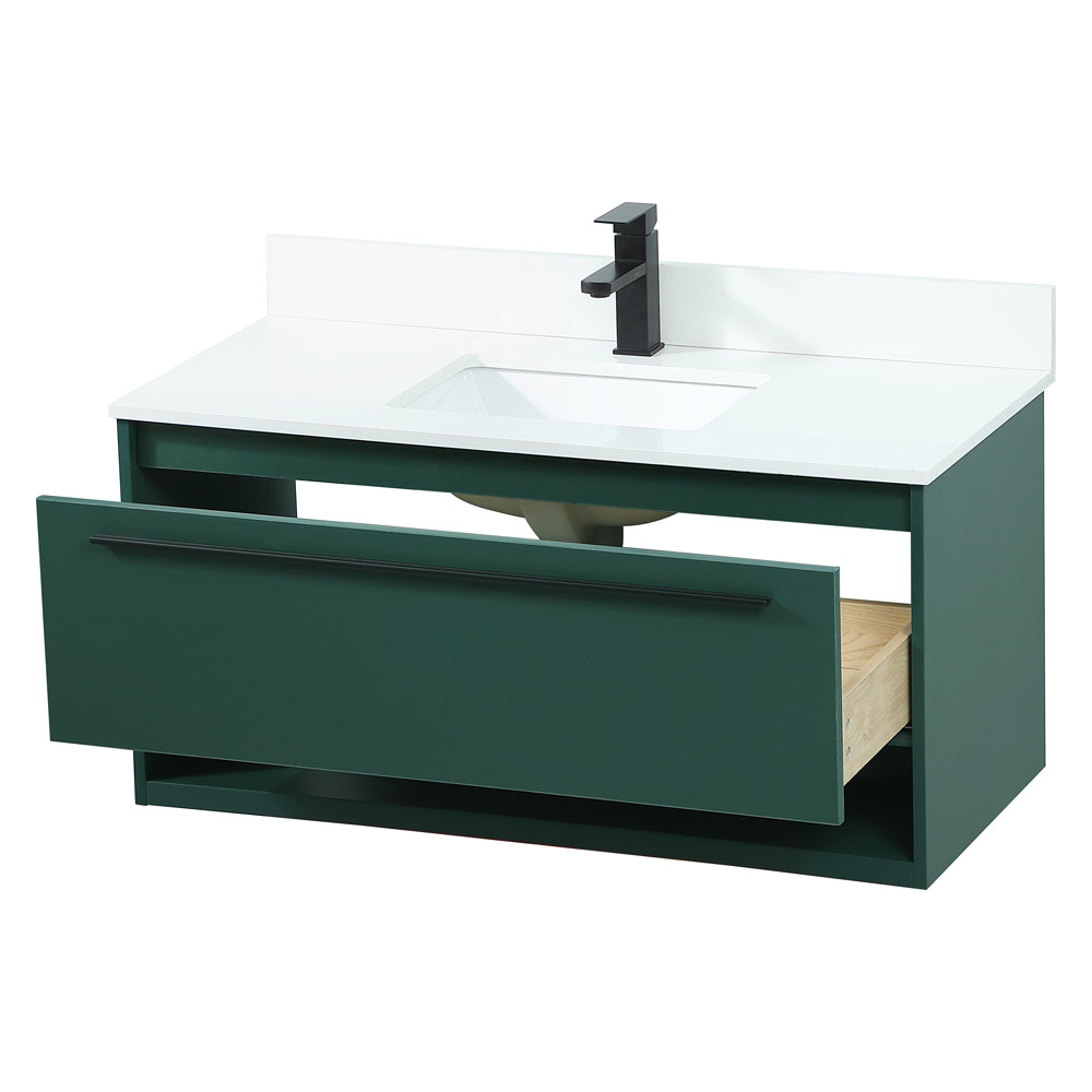 Elegant Bathroom Vanity - Green (VF43540MGN-BS)