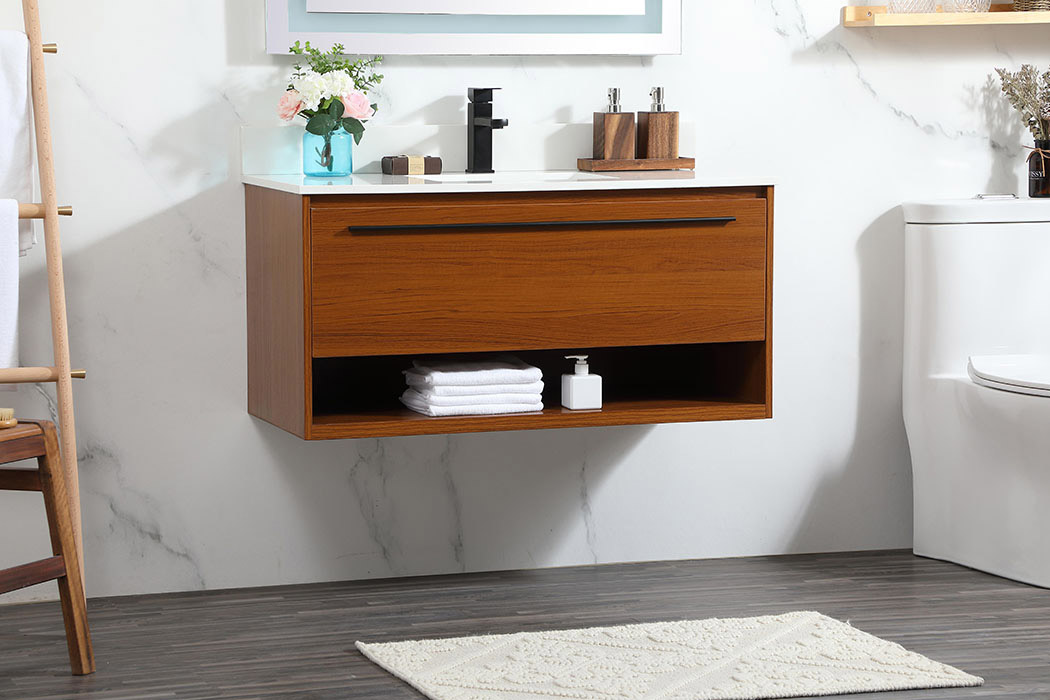 Elegant Bathroom Vanity - Teak (VF43540MTK-BS)