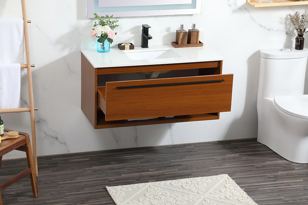 Elegant Bathroom Vanity - Teak (VF43540MTK-BS)