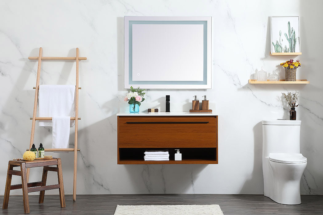 Elegant Bathroom Vanity - Teak (VF43540MTK-BS)