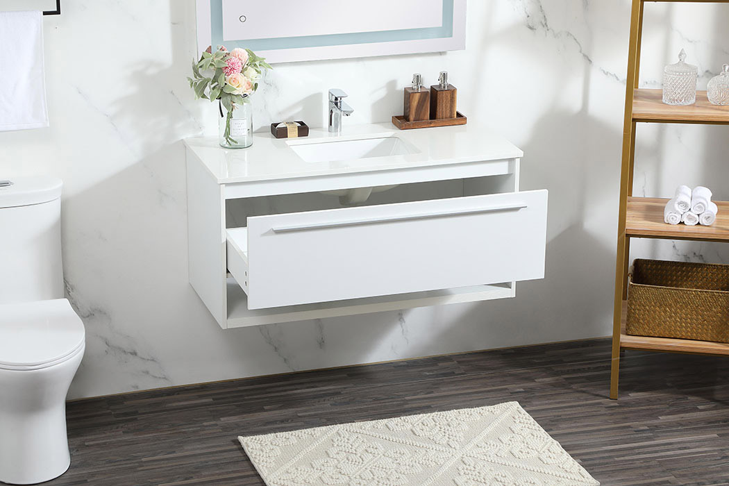 Elegant Bathroom Vanity - White (VF43540MWH)