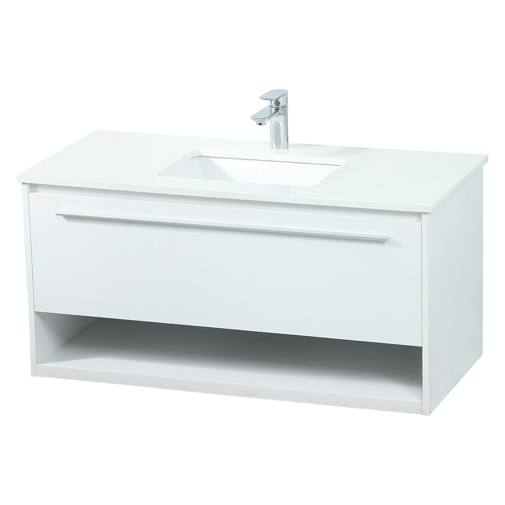 Elegant Bathroom Vanity - White (VF43540MWH)