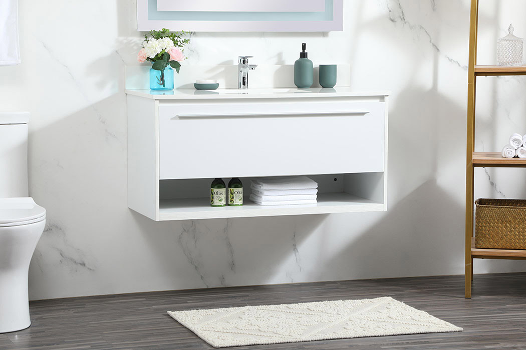 Elegant Bathroom Vanity - White (VF43540MWH-BS)