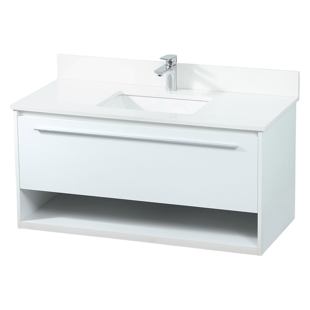 Elegant Bathroom Vanity - White (VF43540MWH-BS)