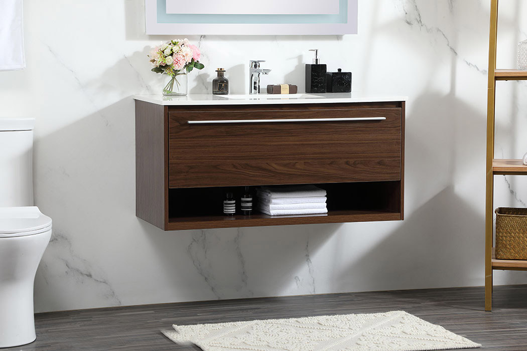 Elegant Bathroom Vanity - Walnut (VF43540MWT)