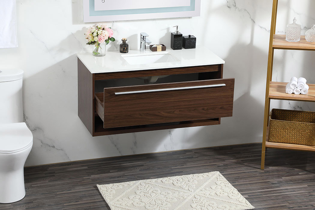 Elegant Bathroom Vanity - Walnut (VF43540MWT)