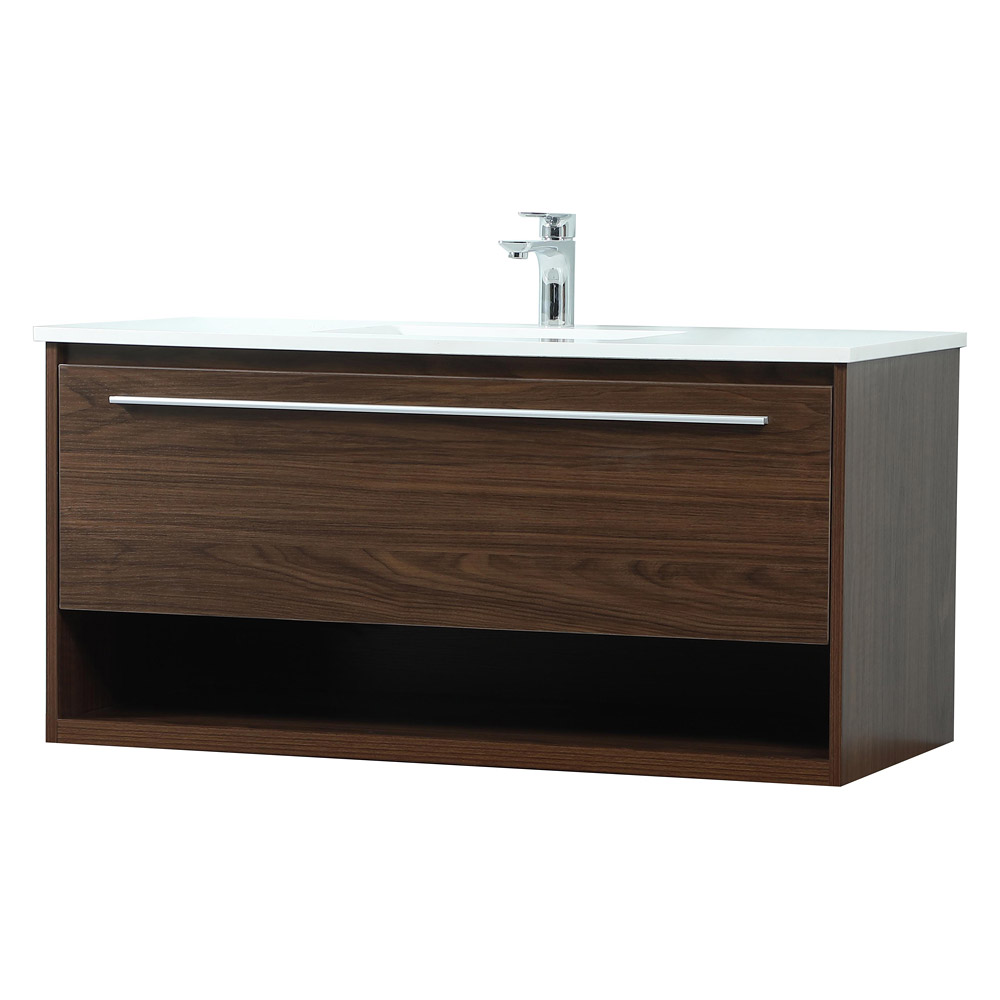 Elegant Bathroom Vanity - Walnut (VF43540MWT)