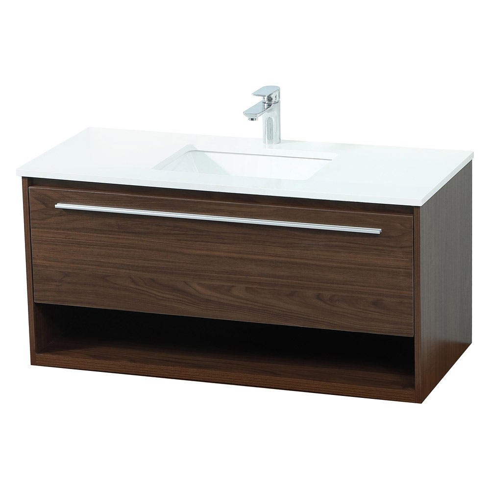 Elegant Bathroom Vanity - Walnut (VF43540MWT)