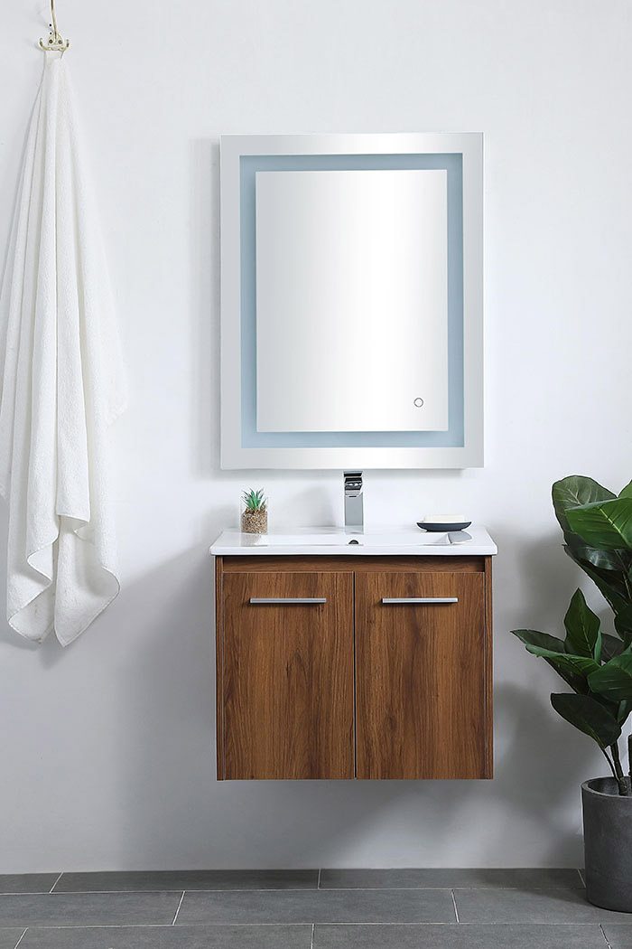 Elegant Bathroom Vanity - Walnut Brown, L 24" (VF44024WB)