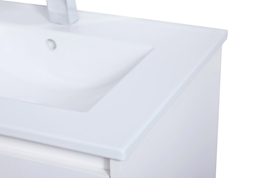 Elegant Bathroom Vanity - White, L 24" (VF44024WH)