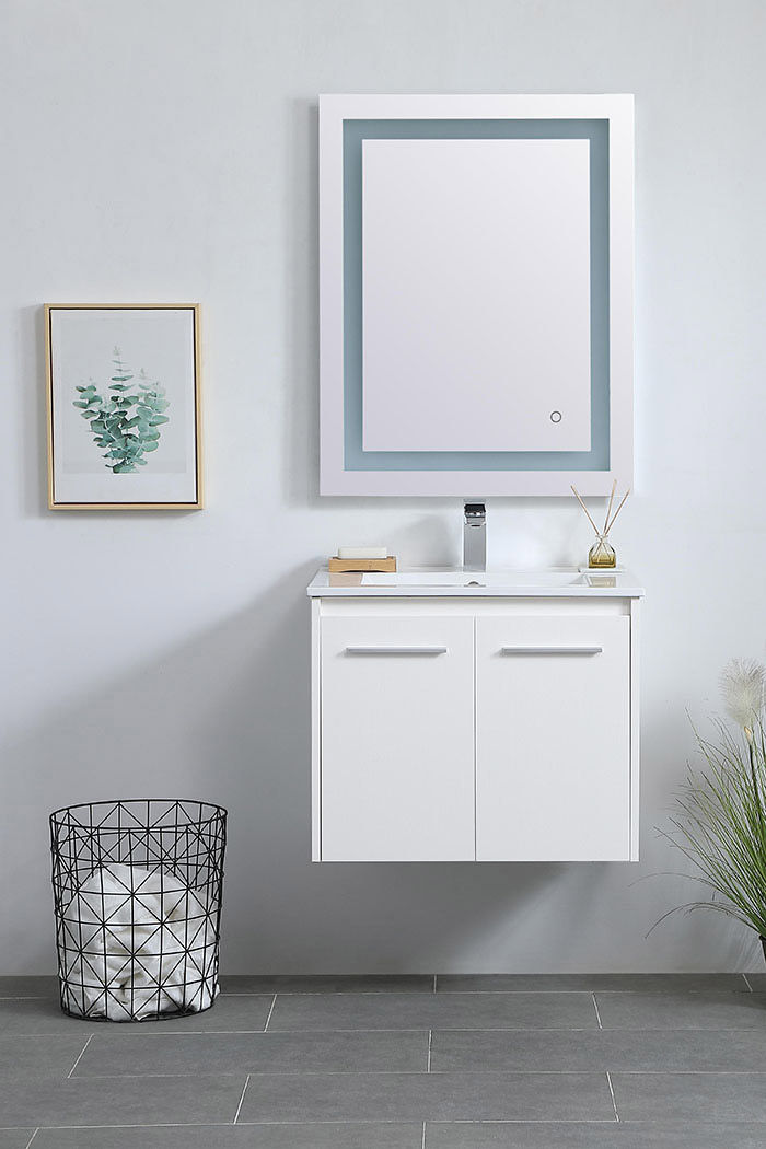 Elegant Bathroom Vanity - White, L 24" (VF44024WH)