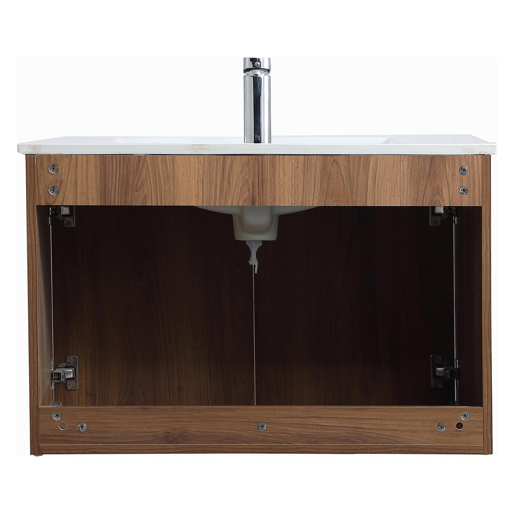 Elegant Bathroom Vanity - Walnut Brown, L 30" (VF44030WB)