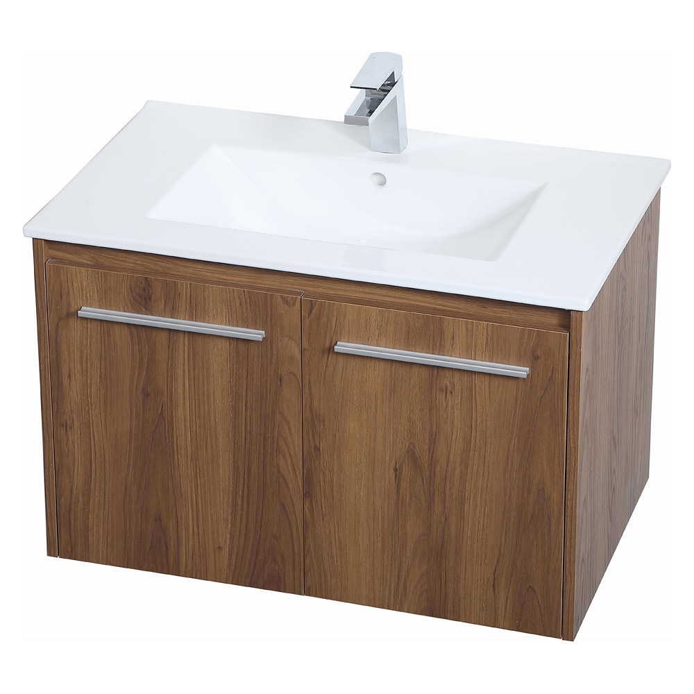 Elegant Bathroom Vanity - Walnut Brown, L 30" (VF44030WB)