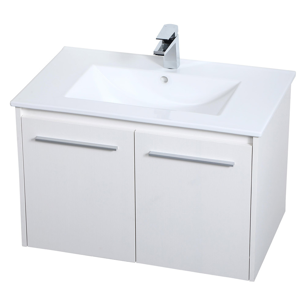 Elegant Bathroom Vanity - White, L 30" (VF44030WH)