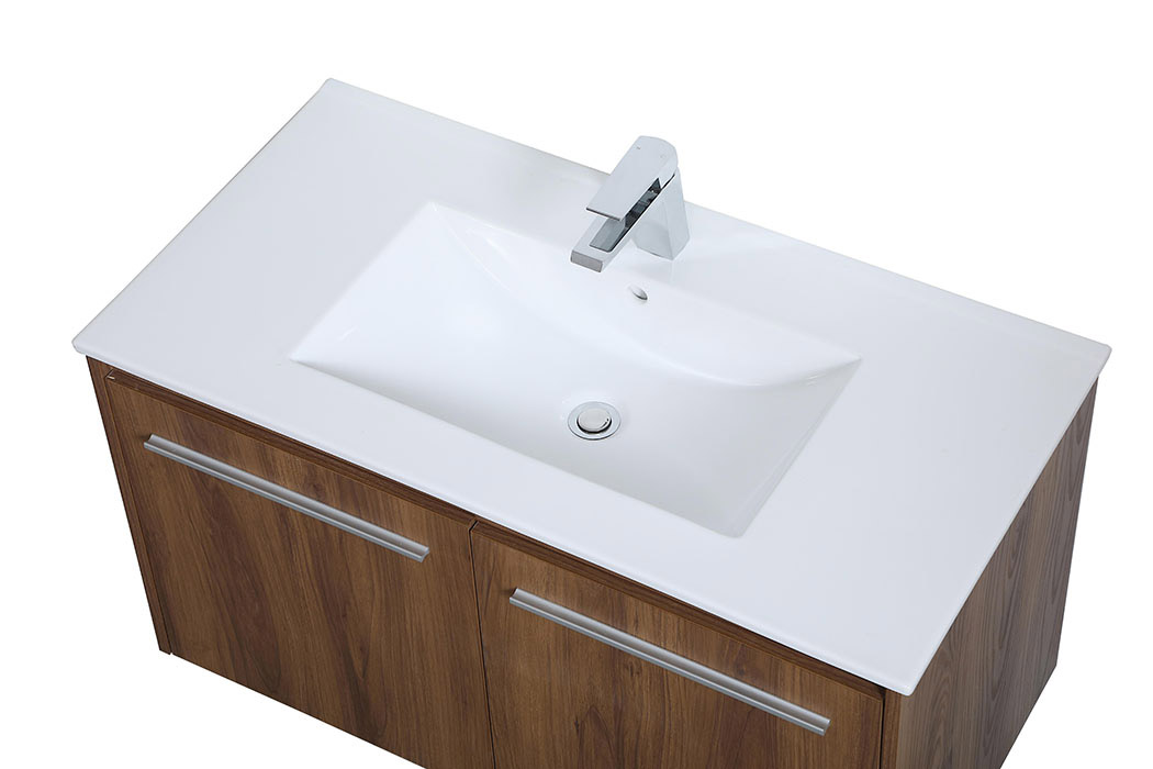 Elegant Bathroom Vanity - Walnut Brown, L 36" (VF44036WB)