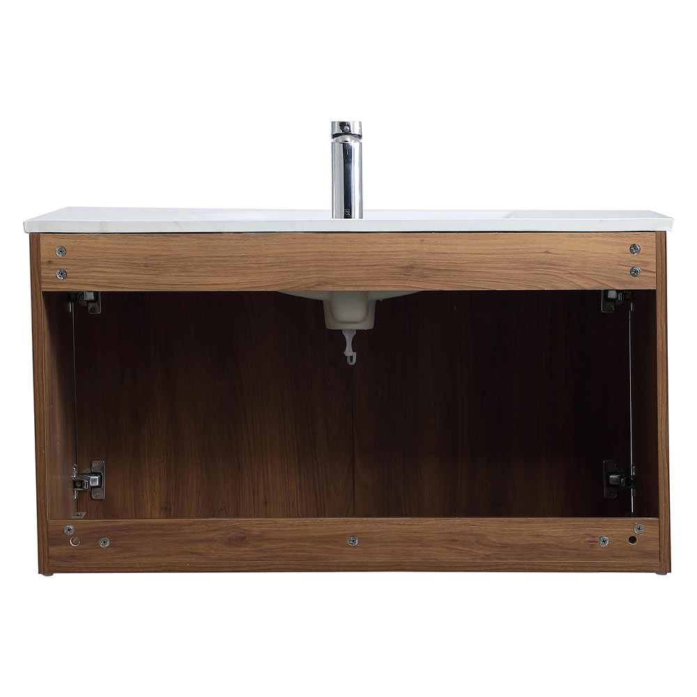 Elegant Bathroom Vanity - Walnut Brown, L 36" (VF44036WB)