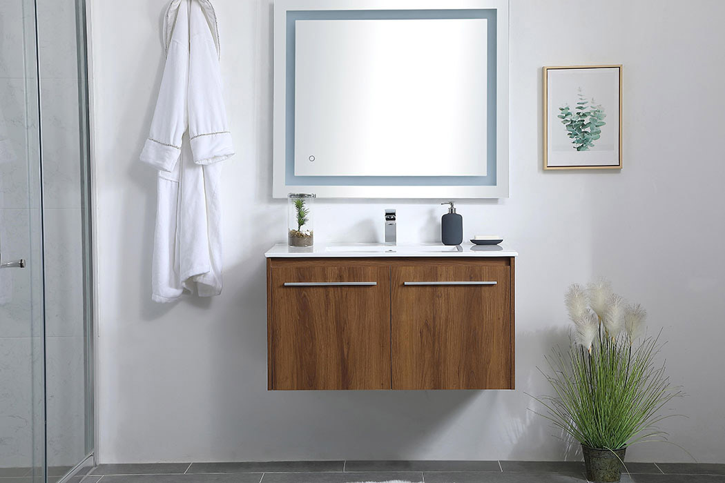 Elegant Bathroom Vanity - Walnut Brown, L 36" (VF44036WB)