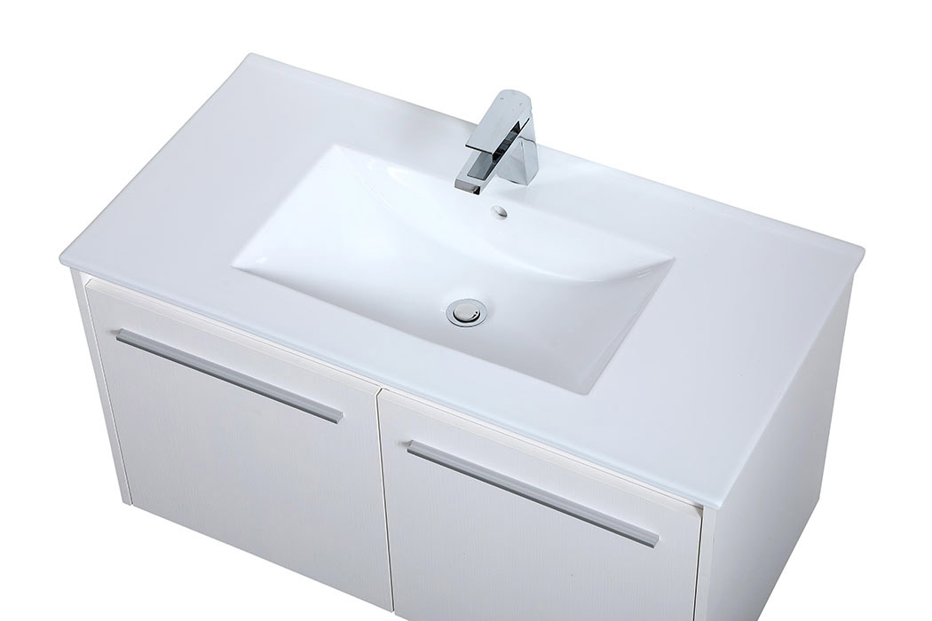 Elegant Bathroom Vanity - White, L 36" (VF44036WH)