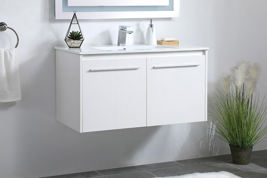 Elegant Bathroom Vanity - White, L 36" (VF44036WH)