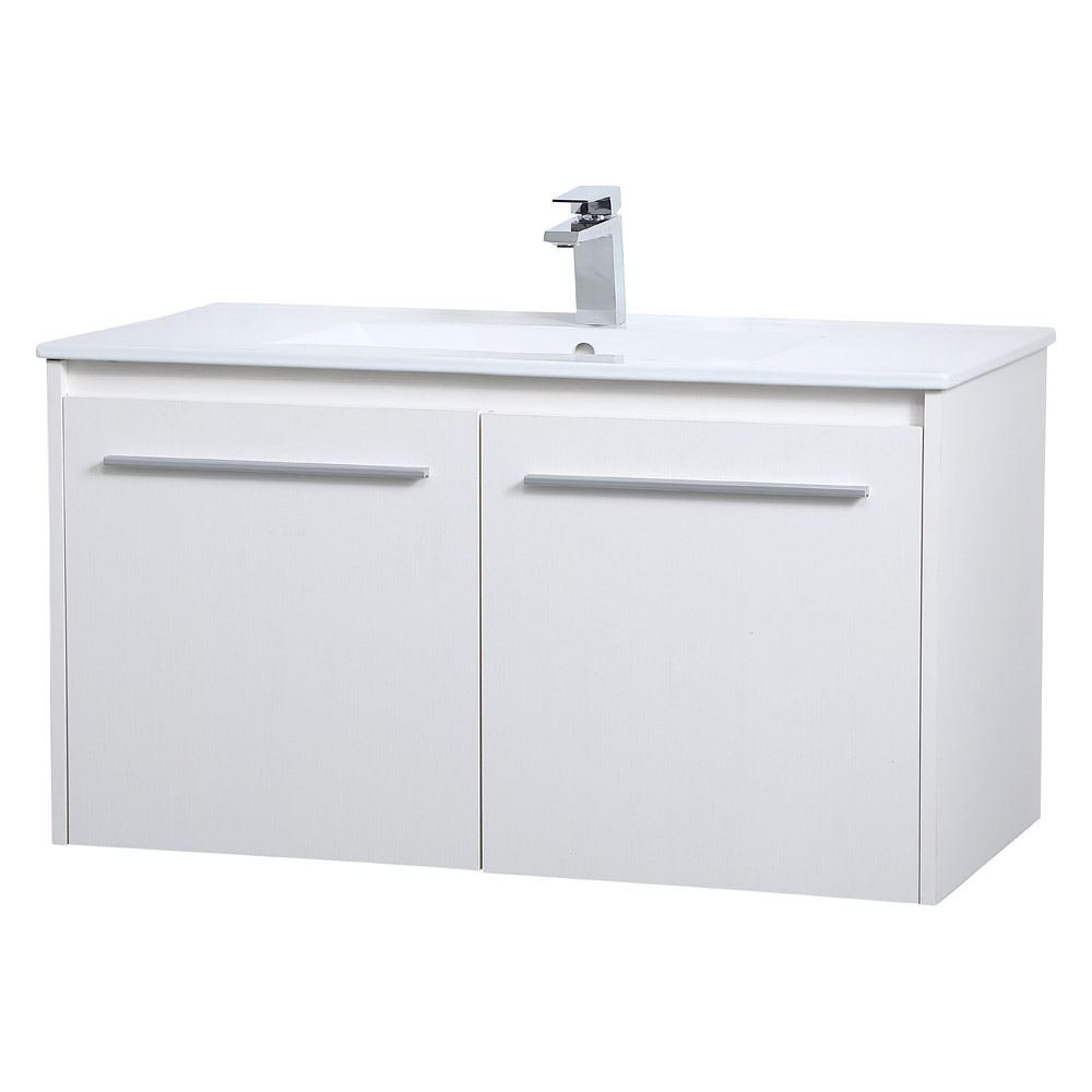 Elegant Bathroom Vanity - White, L 36" (VF44036WH)