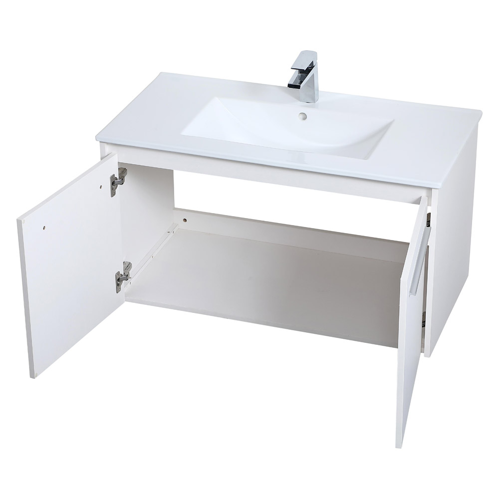 Elegant Bathroom Vanity - White, L 36" (VF44036WH)