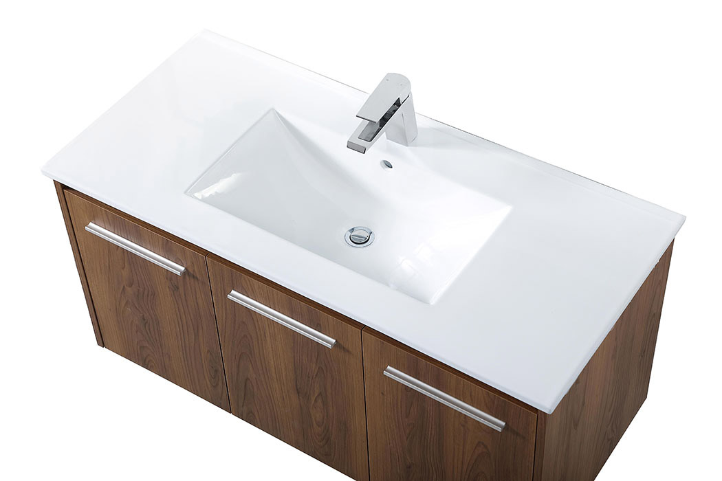 Elegant Bathroom Vanity - Walnut Brown, L 40" (VF44040WB)