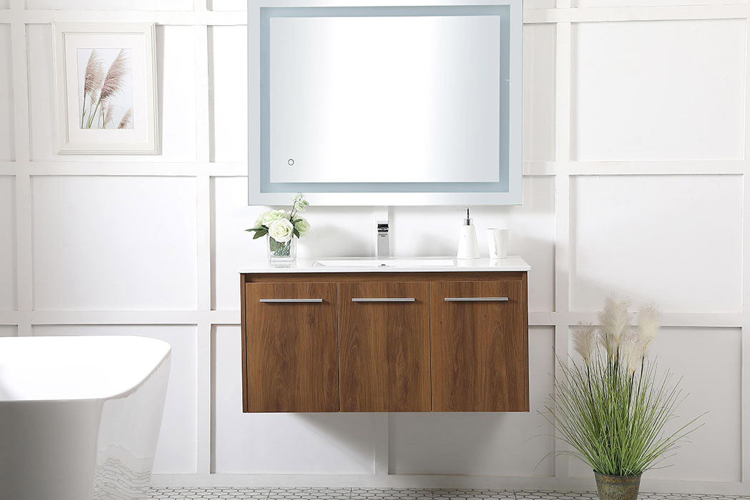 Elegant Bathroom Vanity - Walnut Brown, L 40" (VF44040WB)