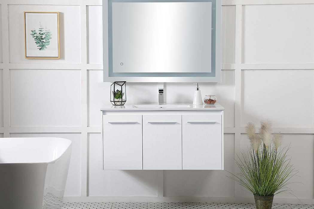 Elegant Bathroom Vanity - White, L 40" (VF44040WH)