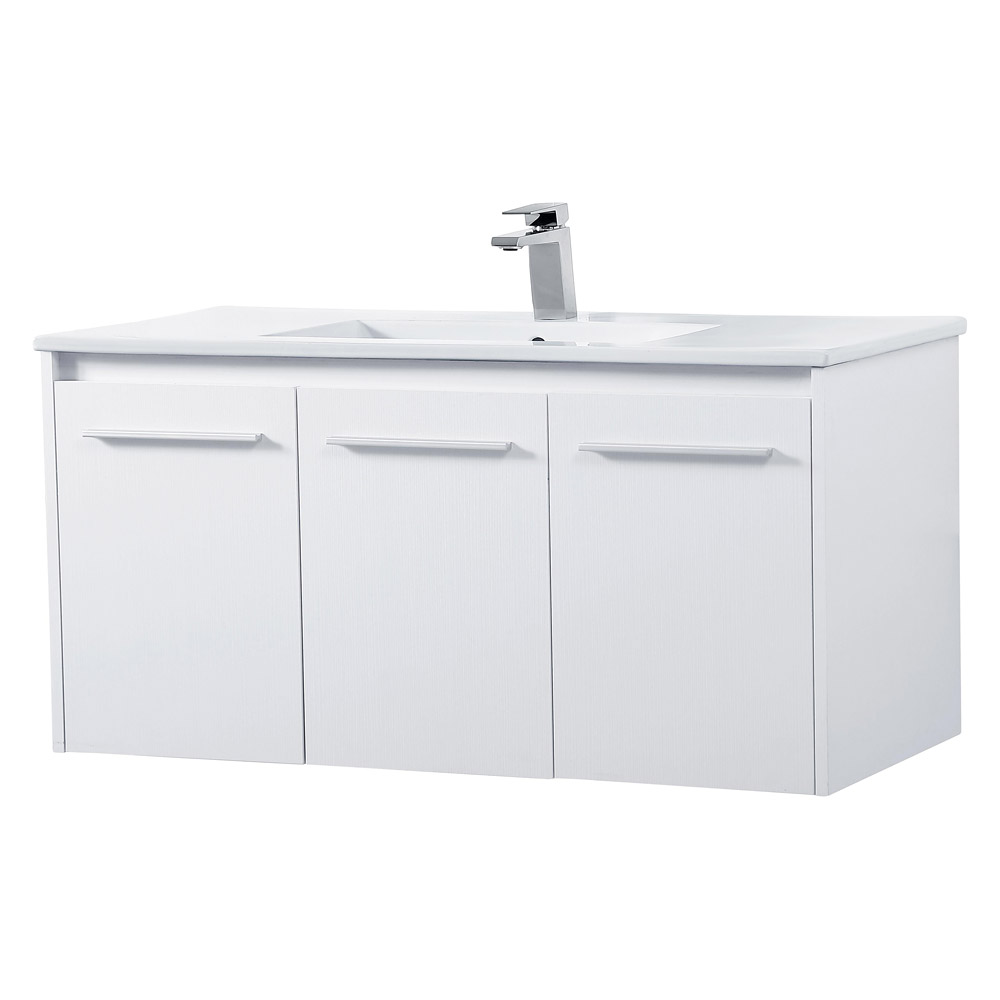 Elegant Bathroom Vanity - White, L 40" (VF44040WH)