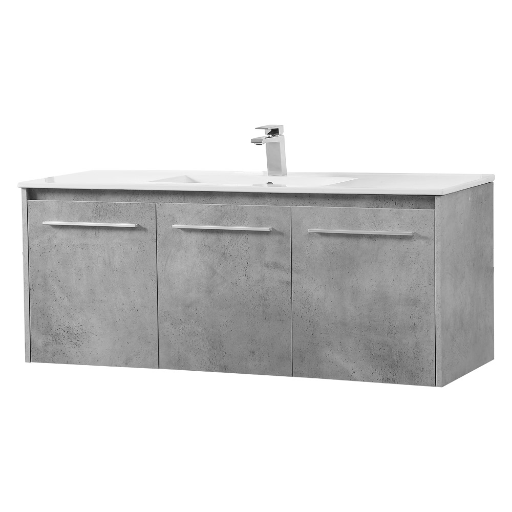 Elegant Bathroom Vanity - Concrete Gray, L 48" (VF44048CG)