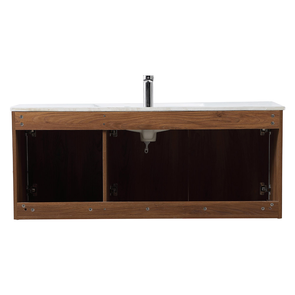 Elegant Bathroom Vanity - Walnut Brown, L 48" (VF44048WB)