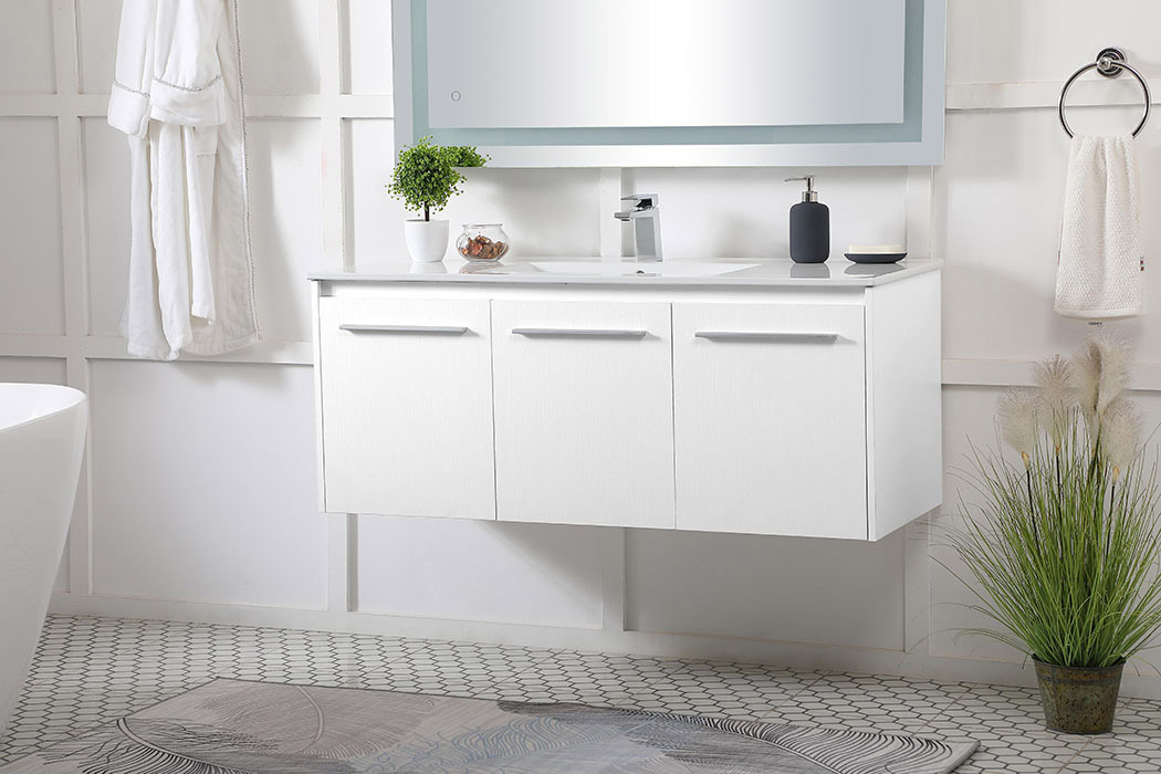 Elegant Bathroom Vanity - White, L 48" (VF44048WH)