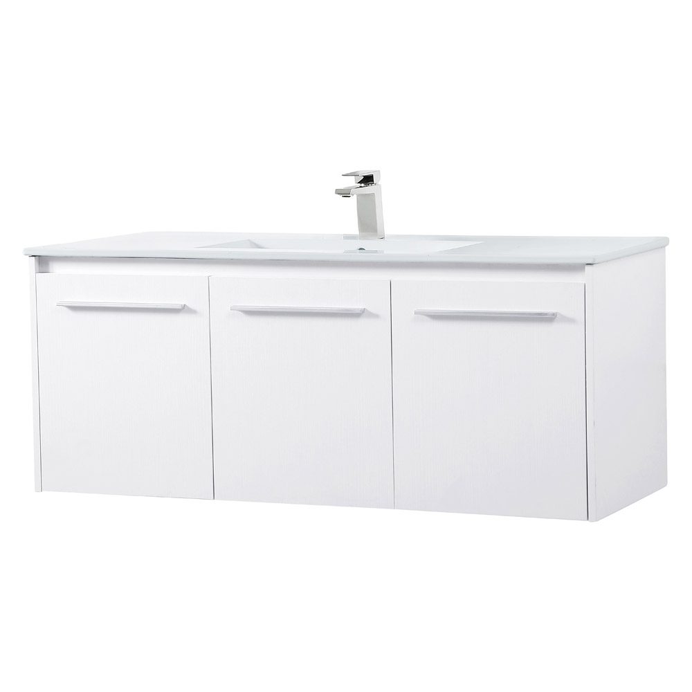 Elegant Bathroom Vanity - White, L 48" (VF44048WH)