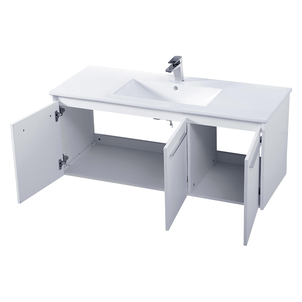 Elegant Bathroom Vanity - White, L 48" (VF44048WH)