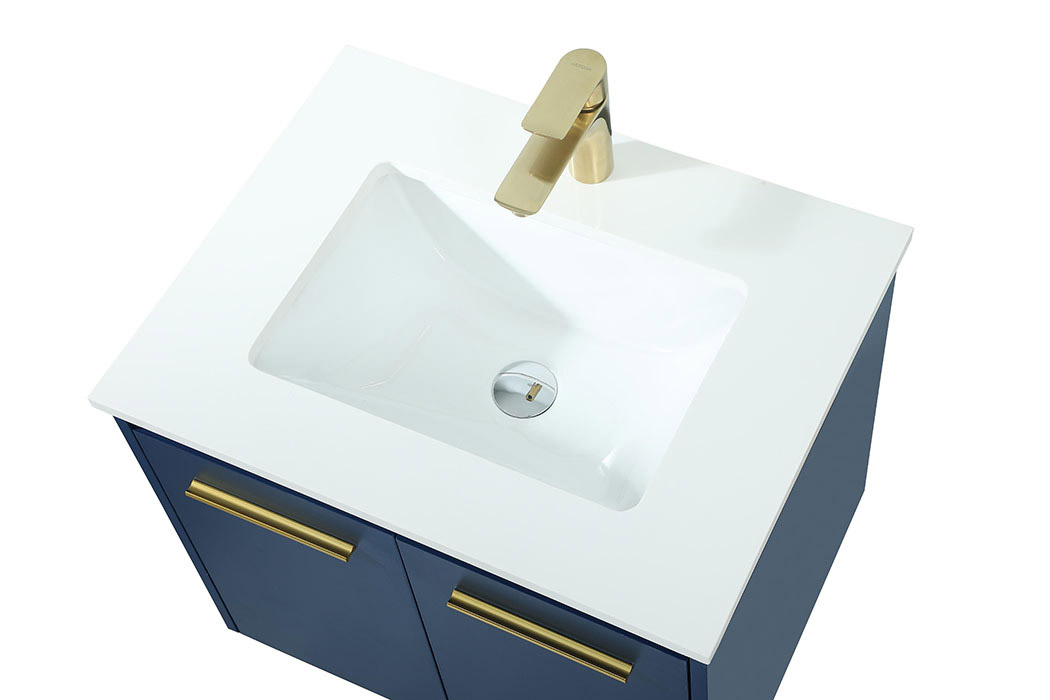 Elegant Bathroom Vanity - Blue (VF44524MBL)