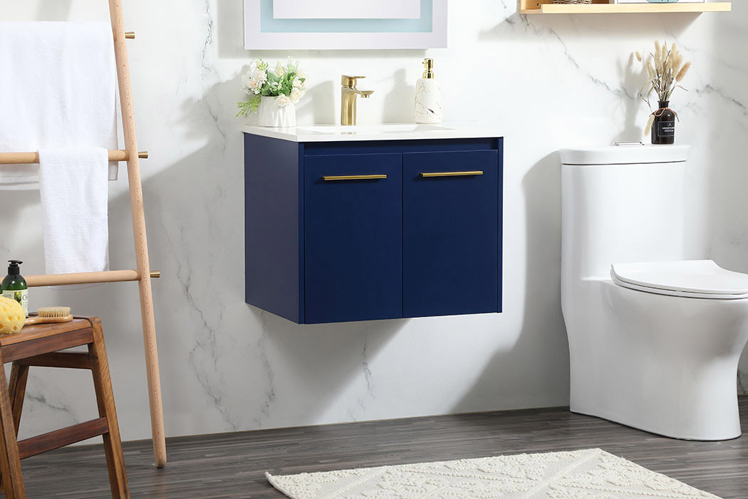 Elegant Bathroom Vanity - Blue (VF44524MBL)