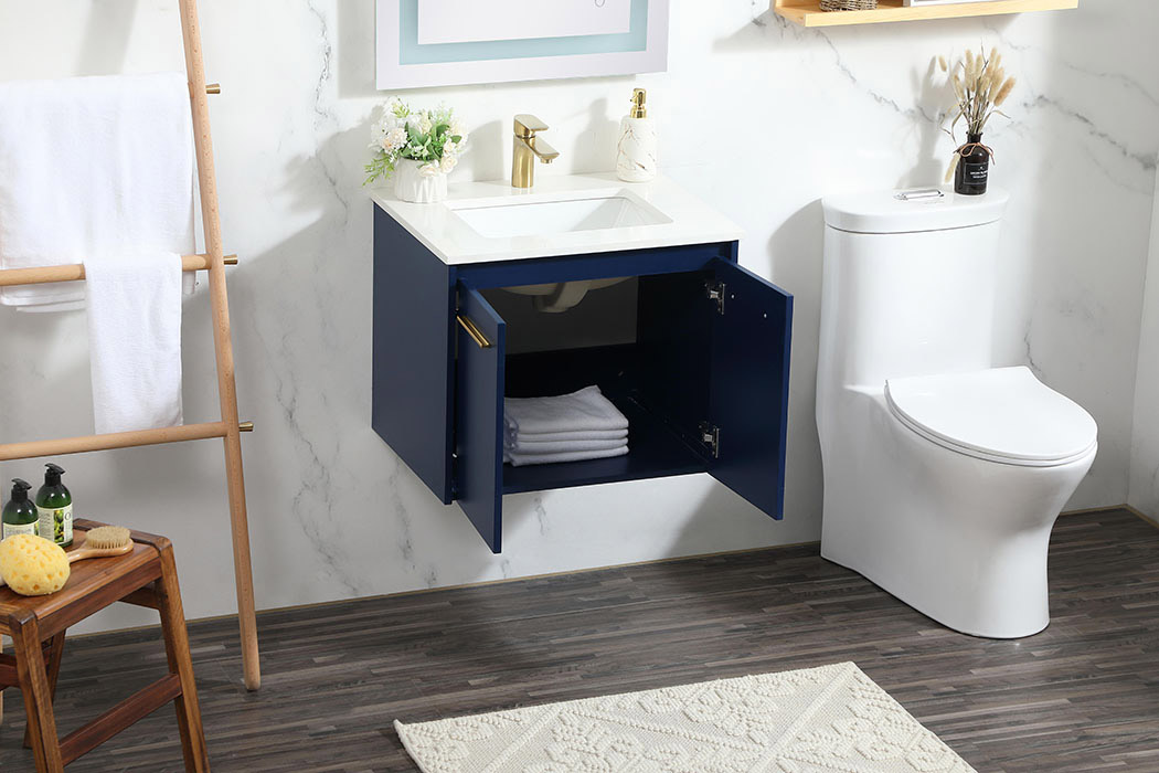 Elegant Bathroom Vanity - Blue (VF44524MBL)