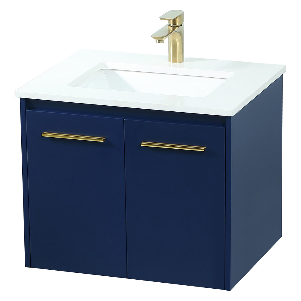 Elegant Bathroom Vanity - Blue (VF44524MBL)