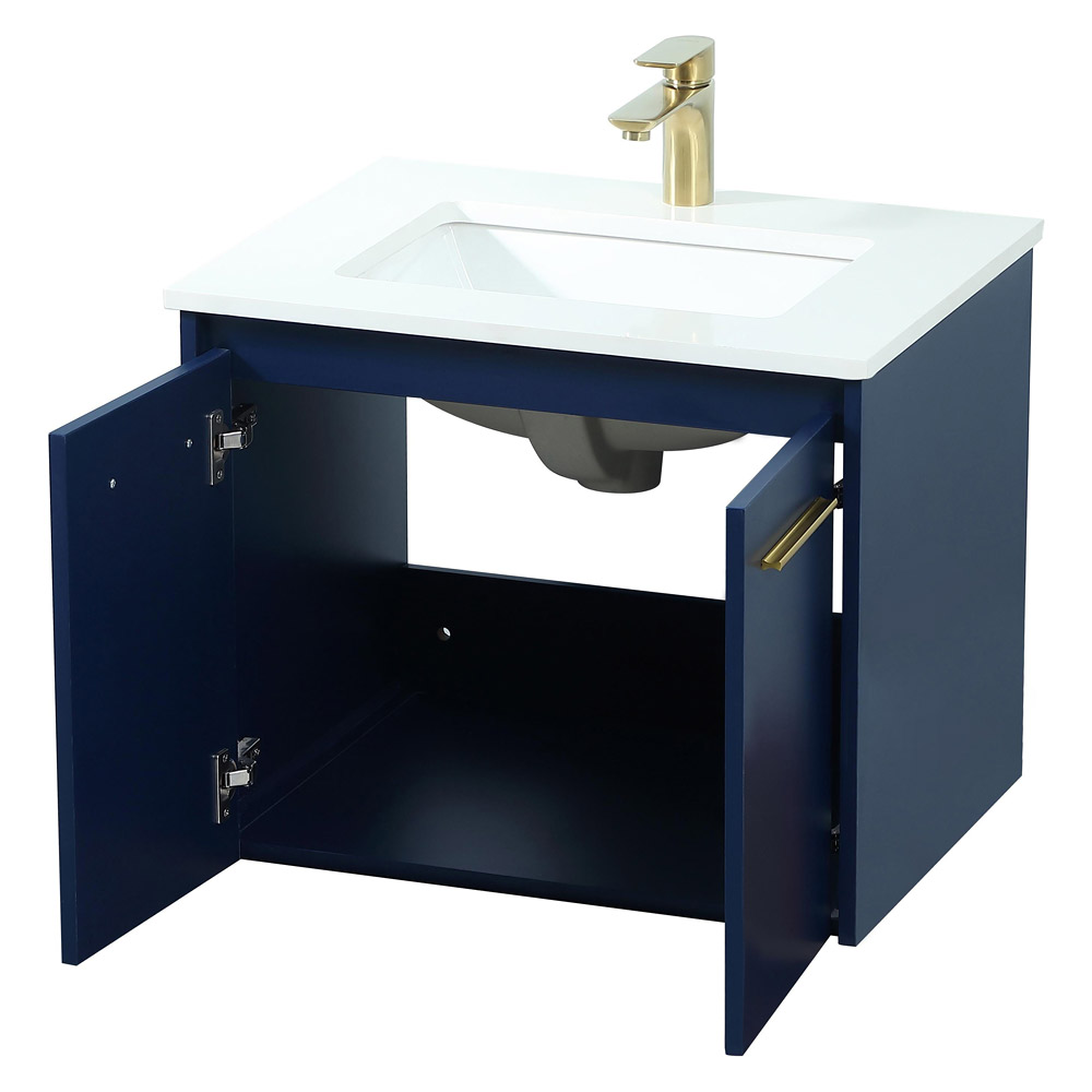 Elegant Bathroom Vanity - Blue (VF44524MBL)