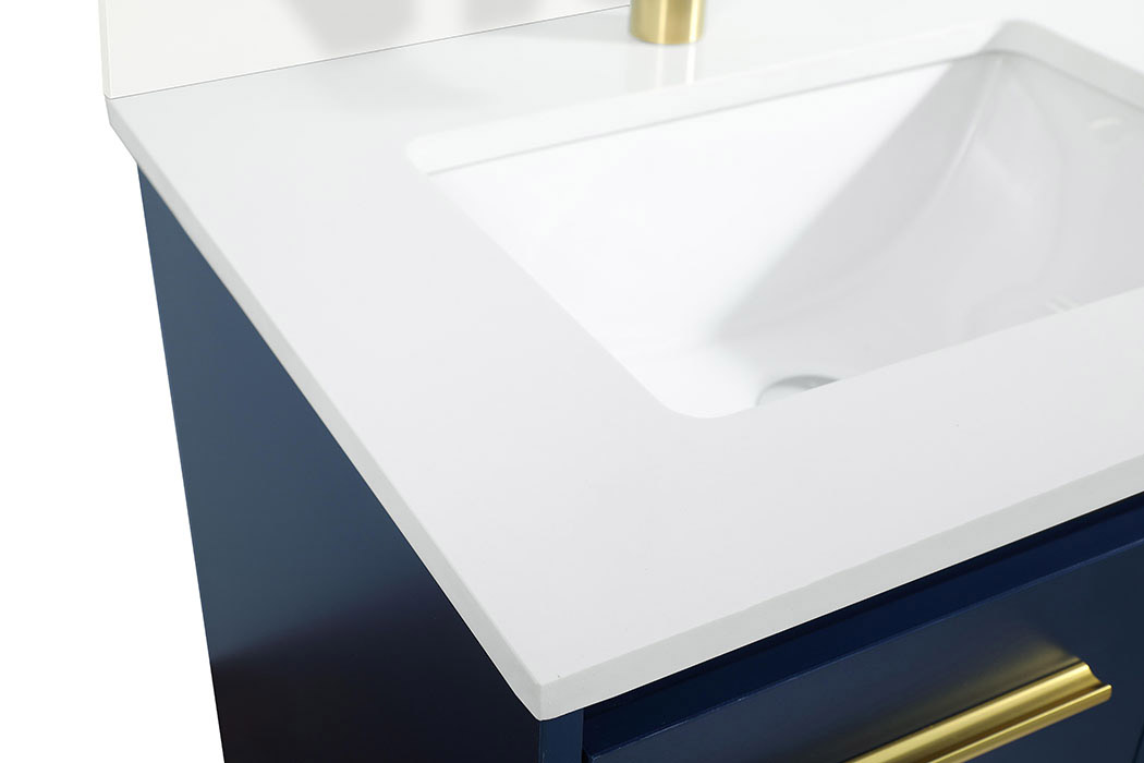 Elegant Bathroom Vanity - Blue (VF44524MBL-BS)