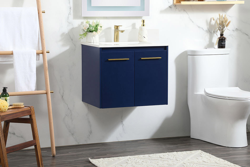 Elegant Bathroom Vanity - Blue (VF44524MBL-BS)