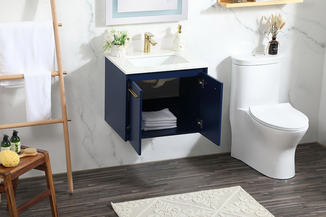 Elegant Bathroom Vanity - Blue (VF44524MBL-BS)