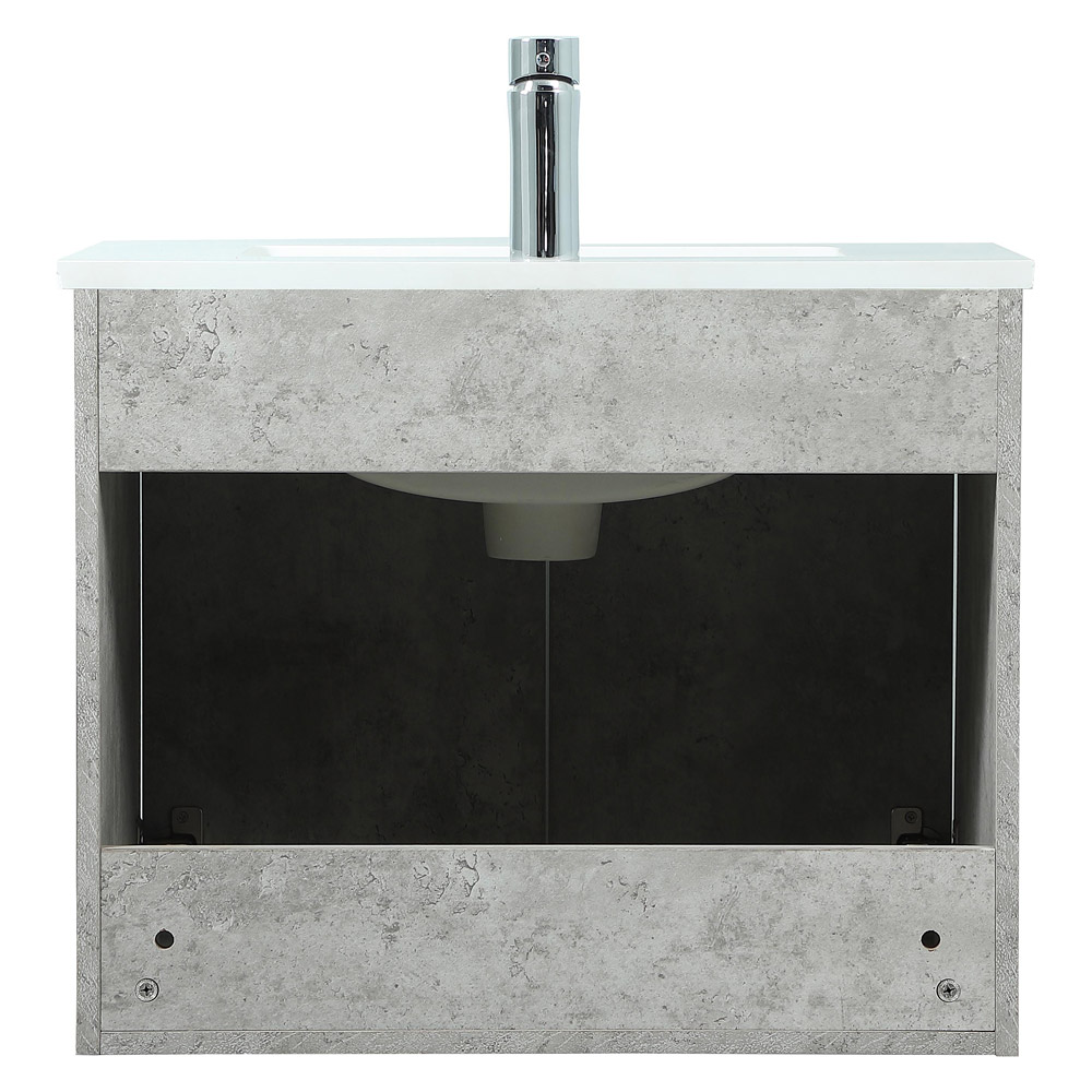 Elegant Bathroom Vanity - Concrete Gray (VF44524MCG)