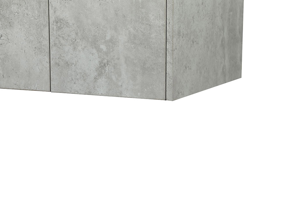 Elegant Bathroom Vanity - Concrete Gray (VF44524MCG-BS)