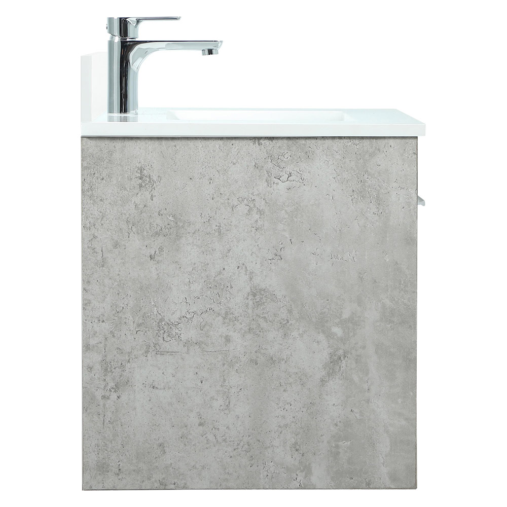 Elegant Bathroom Vanity - Concrete Gray (VF44524MCG-BS)