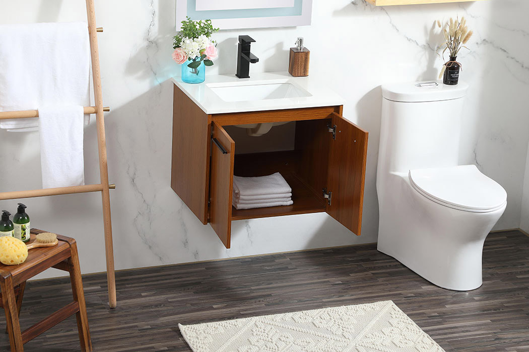 Elegant Bathroom Vanity - Teak (VF44524MTK)